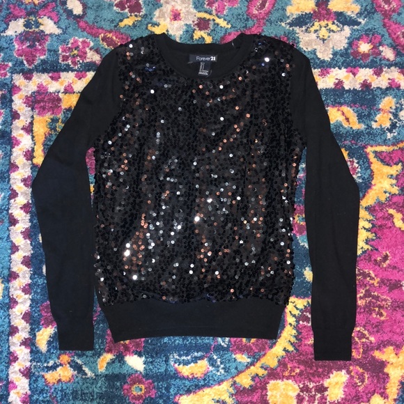 Black Forever 21 Sweater - Picture 1 of 5